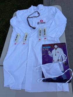 New - (7 pc) One Size Dr. Shots Halloween Costume