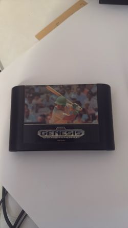 Sports Talk Baseball Sega Genesis Video Game 