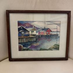 Small Framed Sitka Watercolor Scene