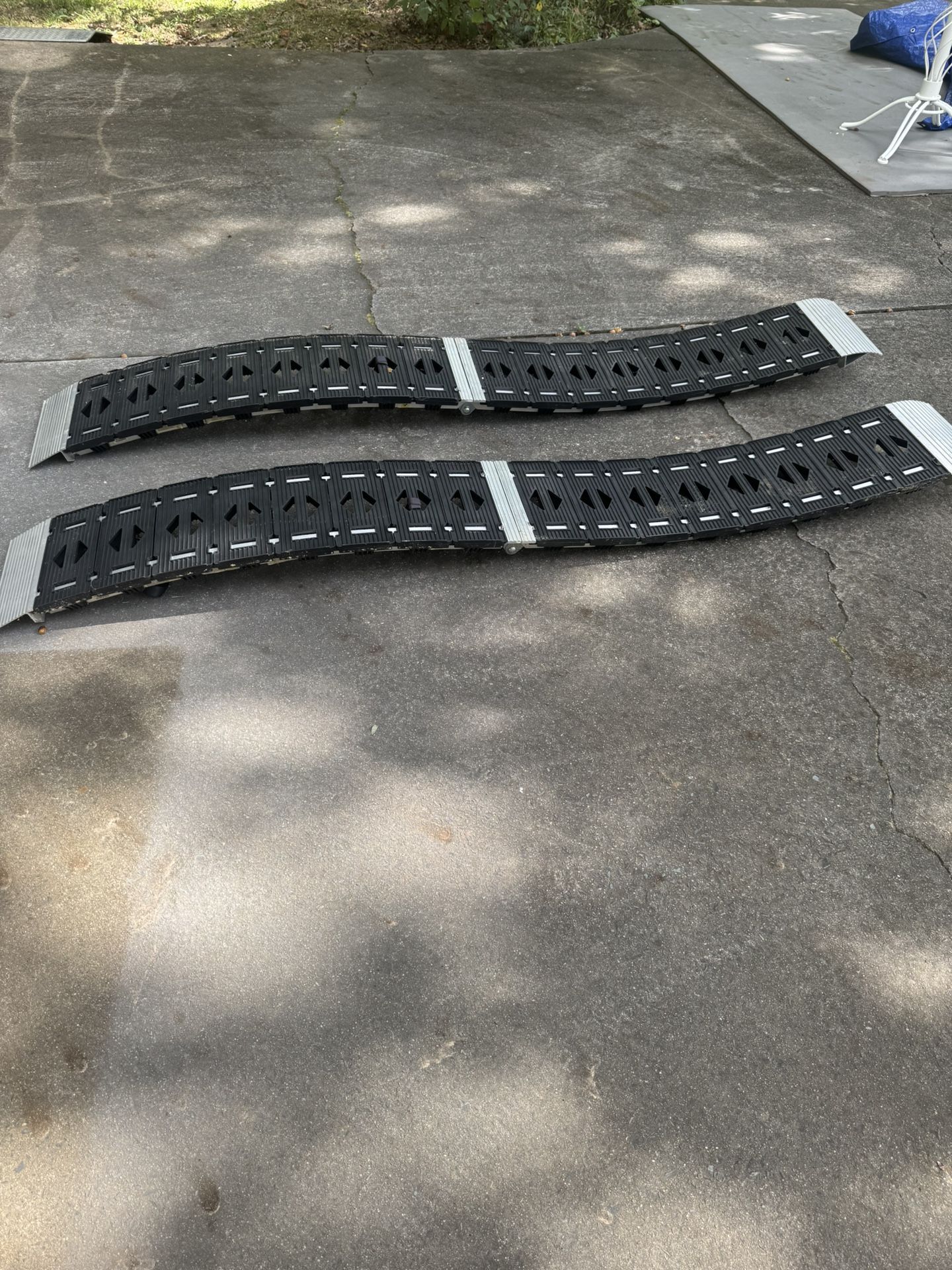 S-Curve Truck Loading ATV / Go Cart Ramp Set - Center Fold - 90" x 12" - 1,500 lbs