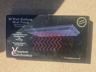 Vivarium Electronics 80 Watt Radiant Heat Panel UNOPENED IN BOX $80