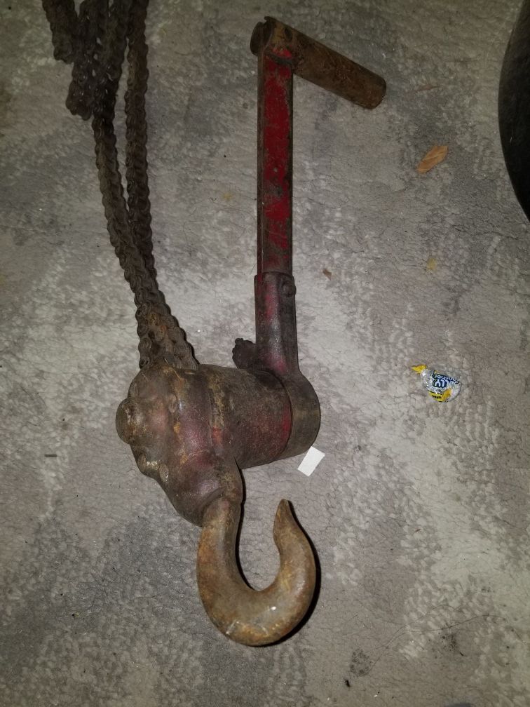 Vintage Mighty Midget Puller(8WMP109) Coffing Hoist Charlette, NC Capacity 1000 lbs
