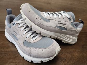 Brandblack nomo 2.0 Women's size 10.5 shoes gray white low top casual sneakers