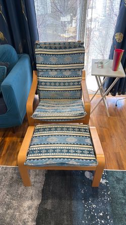 Free ikea poang chair and footstool