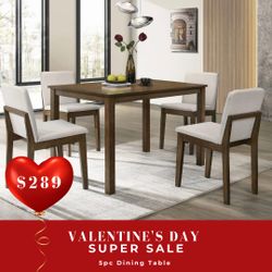 5 PC DINING TABLE SET 