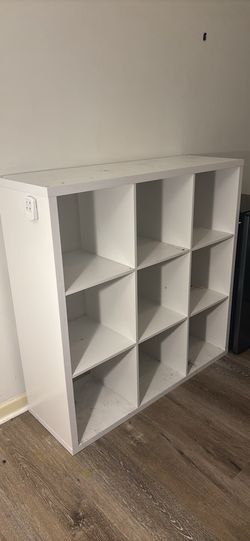 White 9 Cube Storage Organizer