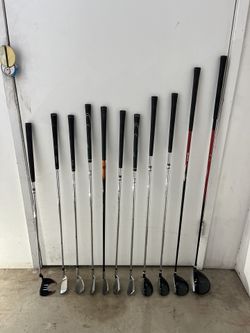 MEN'S COMPLETE LEFT HANDED GOLF CLUBS HYBRIDS-SET-PERFECT 4 BEGINNER!