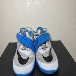 Children Nike Future Flight GS Hyper Jade Sneakers Size 6y Gray Blue Basketball