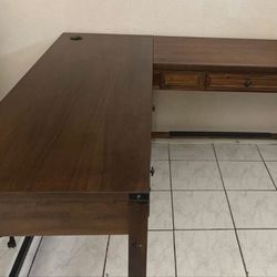OSP Home Furnishings Baton Rouge L Shaped Desk