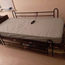 Hospital FULL - Electric Bed Includes Mattress & Pressure Release Topper