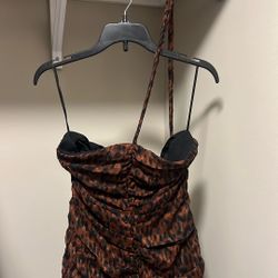 Topshop Leopard Dress