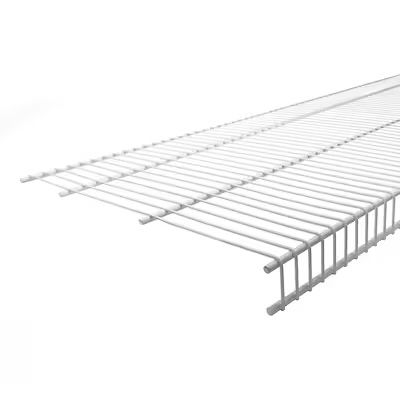 Universal Wire Shelves 1 White Shelf 48”x16”, 2 Vertical Rail & 2 Brackets All White Storage Closets Shelves