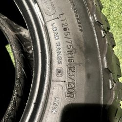 Pair Of 265/75 R16 All Terrain Tires