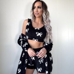 Women’s Robe Short Lounge Set 