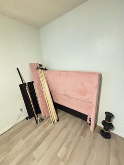 Queen Size Bed Frame Pink