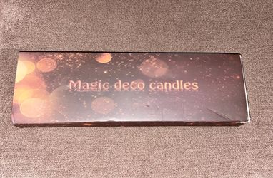 Floating Candles with Wand Remote,Magic Hanging Taper Candle with String,Flickering Battery Operated