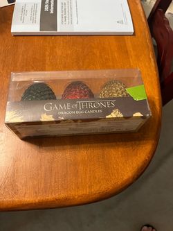 Game of Thrones Dragon Egg Candles Set of 3