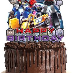 Transformers Birthday Cake Topper