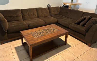 Sofa and table