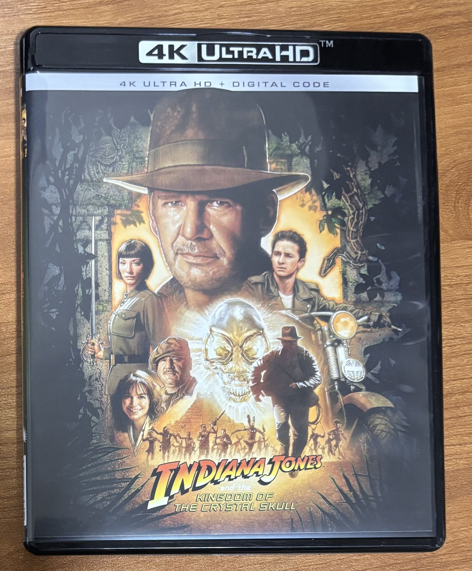 Indiana Jones Kingdom of the Crystal Skulls 4K Ultra HD Blu-Ray & Digital Code