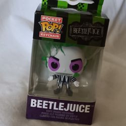 Beetlejuice Pocket Funko Keychain