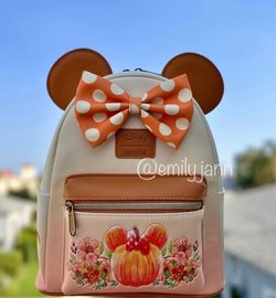 Minnie Mouse Pumpkin Backpack