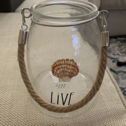 Rae Dunn Glass Hurricane