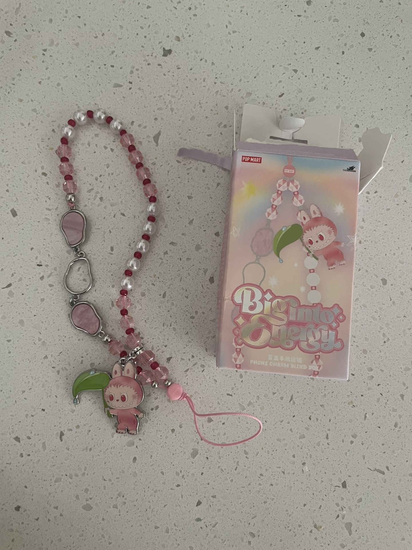 Labubu Big Into Energy Love Phone Charm