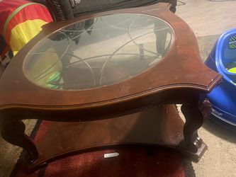 Wooden/Glass top Coffee Table
