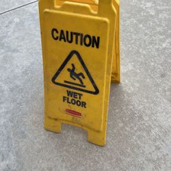 Wet Floor Caution Sign