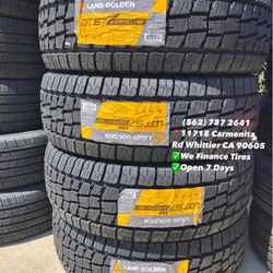 31x10.50R15 LT Land Golden All Terrain Todo Terreno Set of Tires Installed and Balanced Set de Llantas Nuevas Instaladas y Balanceadas
