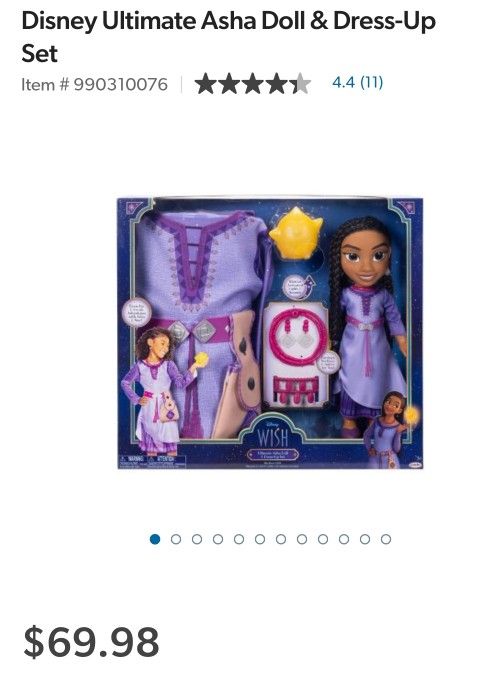 Disney "Wish" doll Dress-Up Set