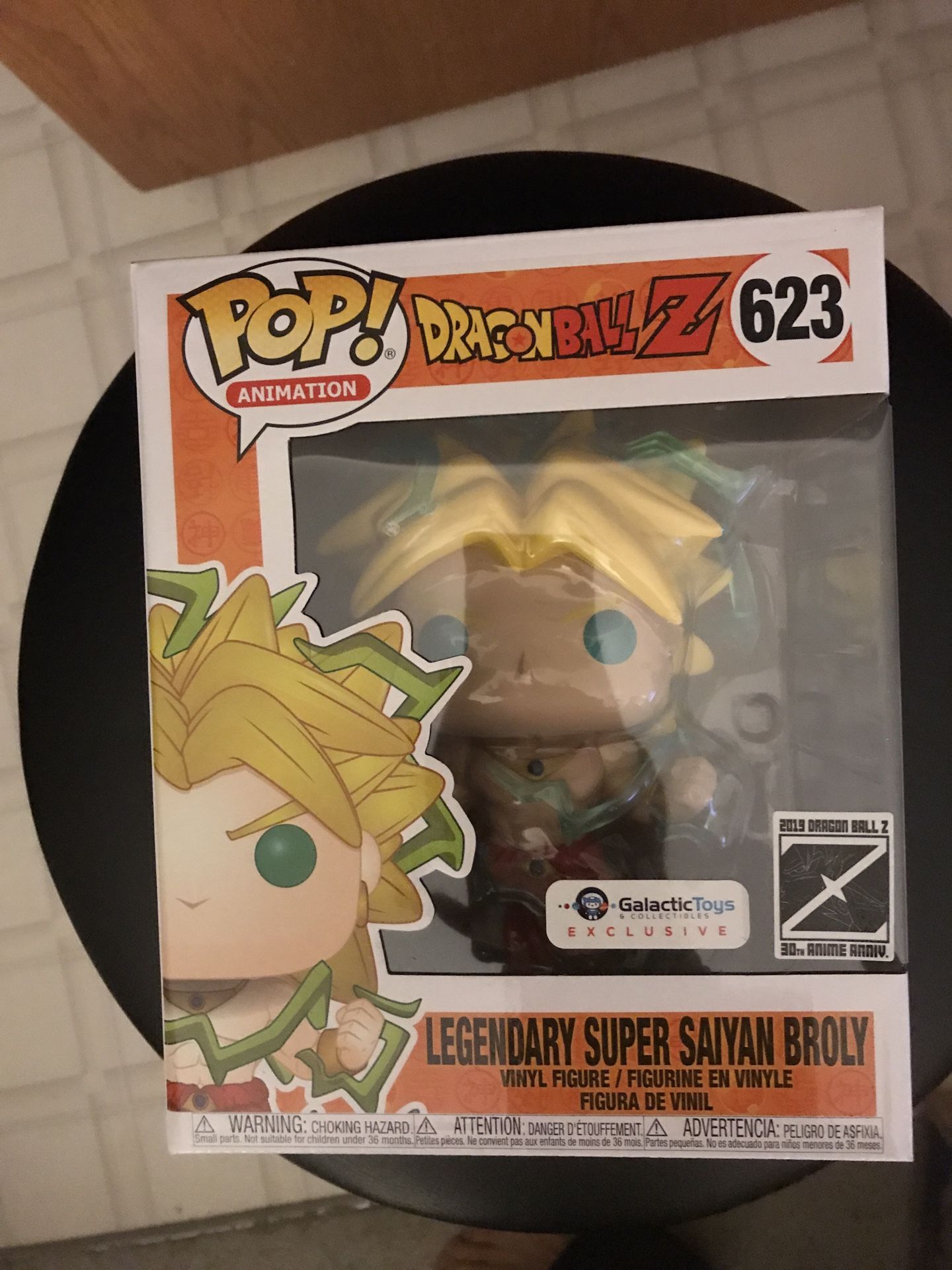 Funko pop large 6 inch dragon ball z super saiyan broly