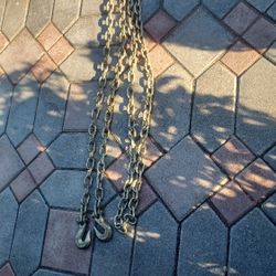 20ft Tow HEAVY-DUTY Work Chain 2 Hooks