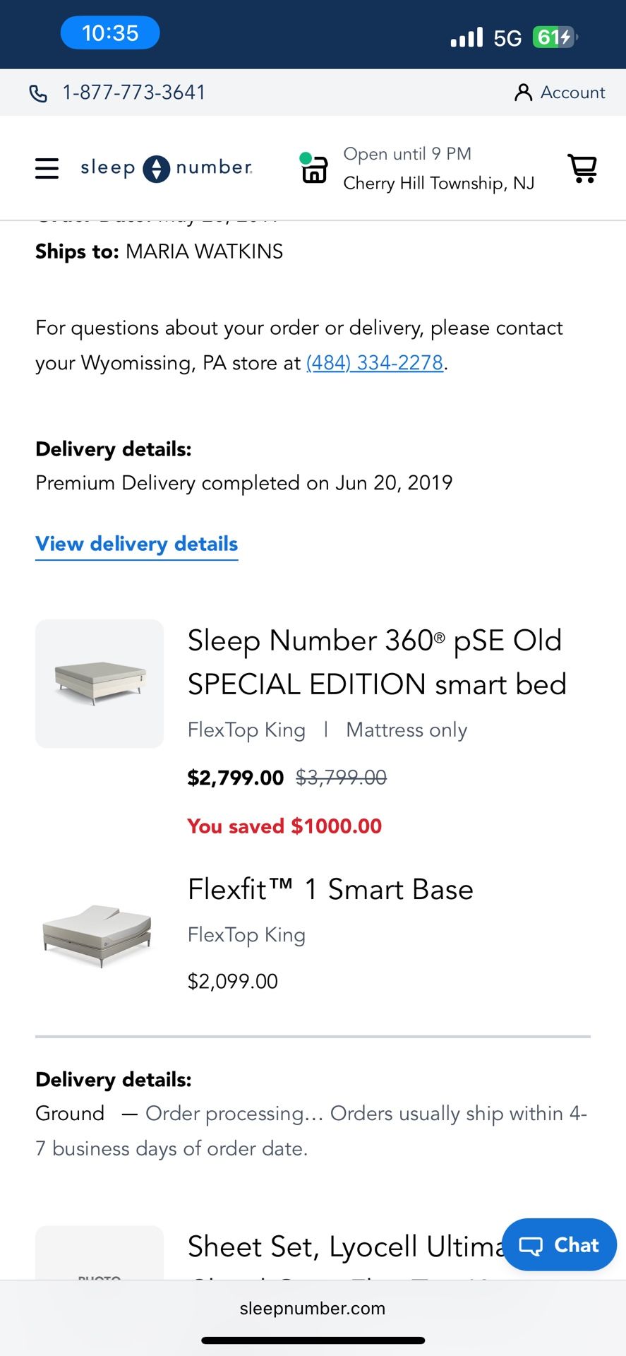 King size Sleep Number 360° pSE SPECIAL EDITION smart bed