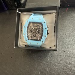 Activa Fury X Invicta Men's Watch w/ Skeleton Dial - 44.3mm, Blue (ACW2305-017)