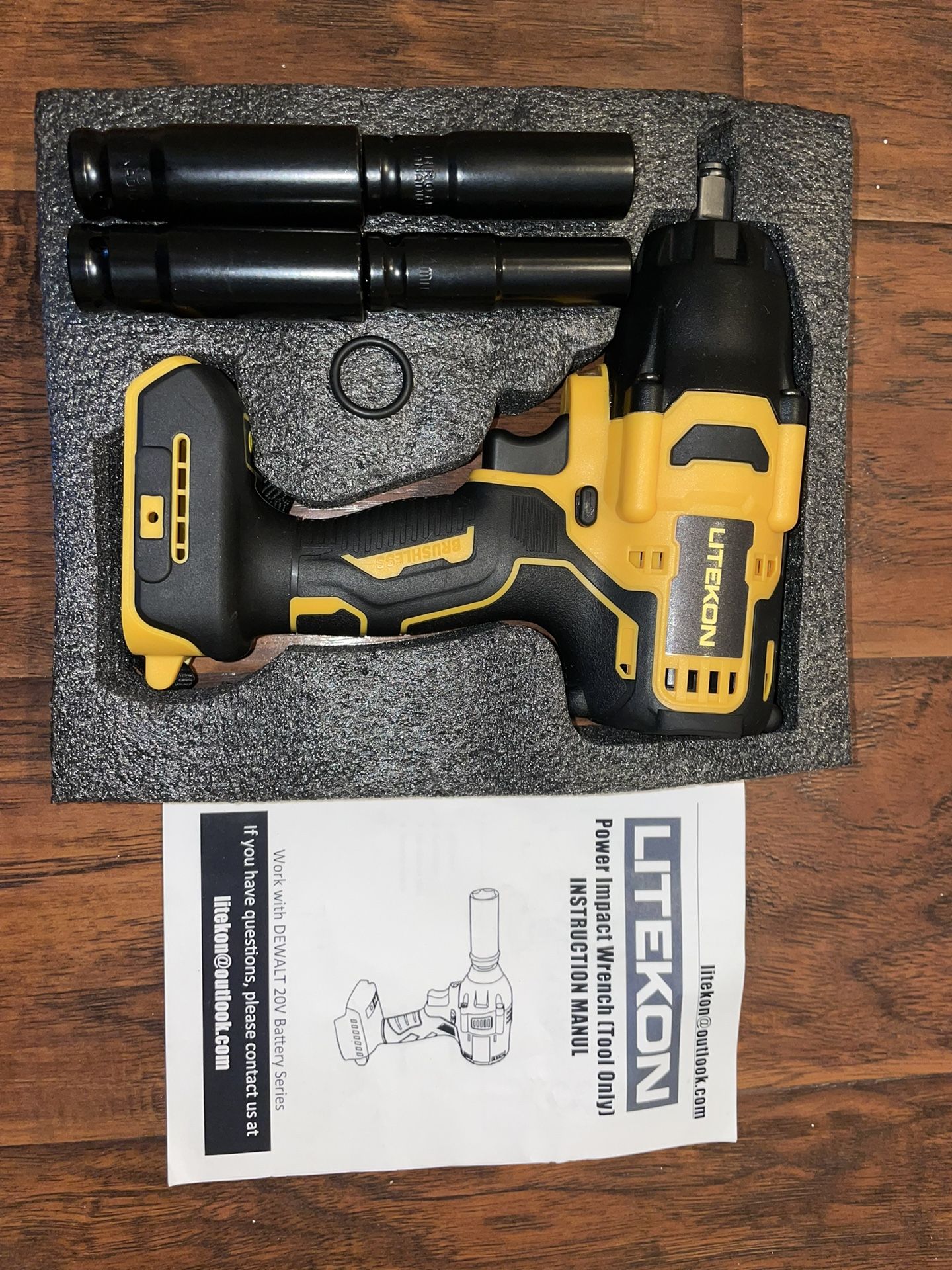 20V Cordless Impact Wrench - 740 Ft-lbs (1000N.m) Power, 1/2" Drive