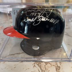 Rick Dempsey Baltimore Orioles Signed Mini Helmet