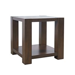 Brownstone Chocolate Square End Table