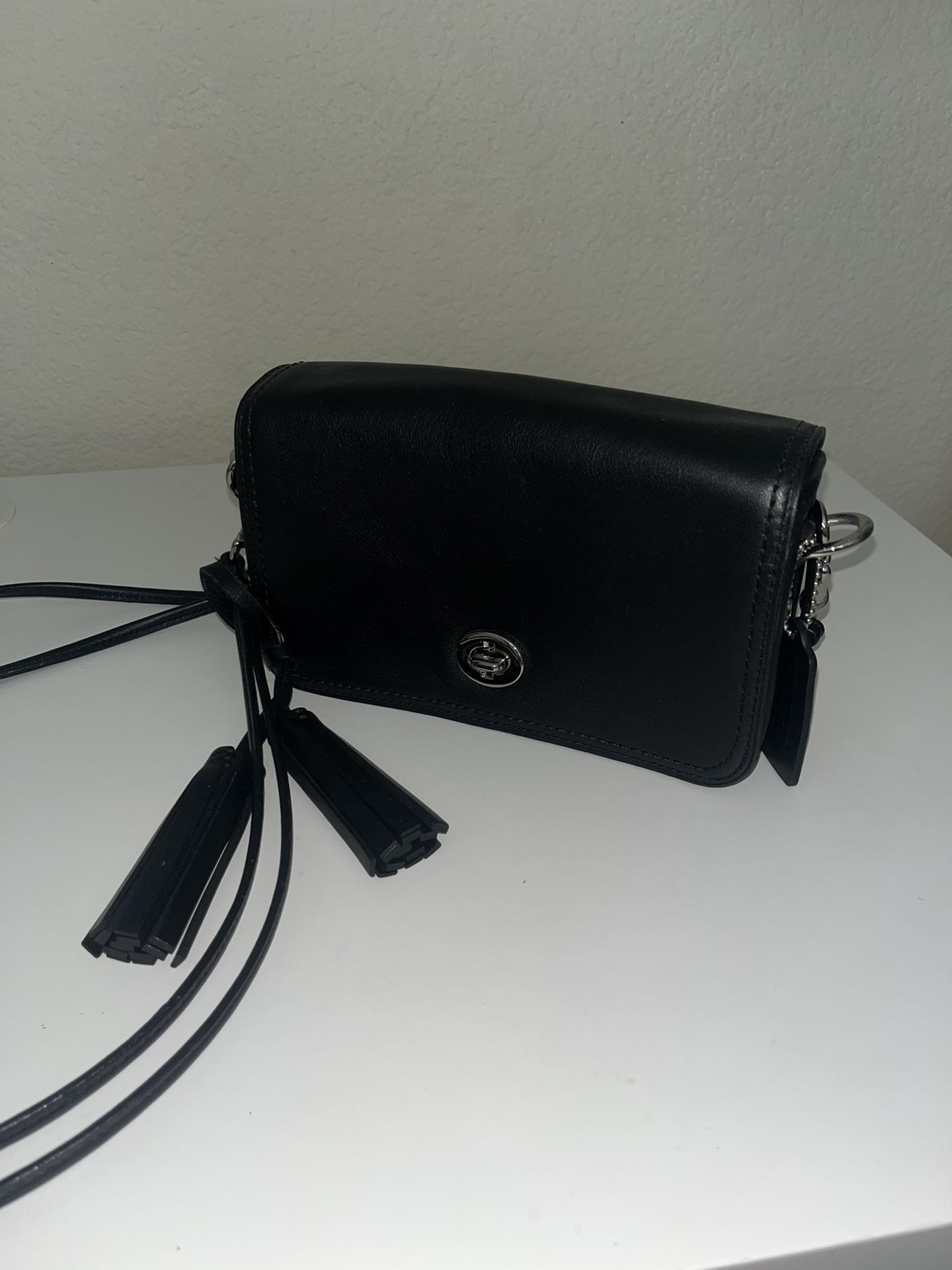 Black Coach Penny Bag