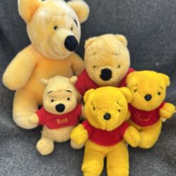 Winnie The Pooh - Lot Of 5