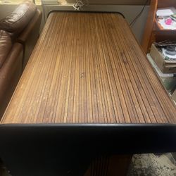 1970s Mid-Century Modern George Nelson for Herman Miller Rolltop Office Desk