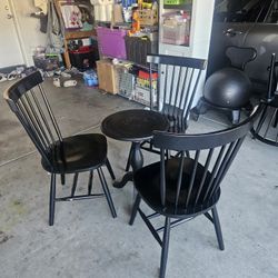 WOODEN BISTRO SET