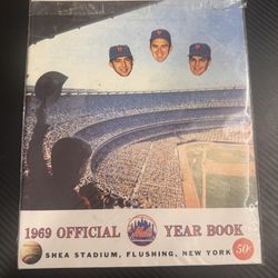 Unopened 1969 New York Mets Official Yearbook 