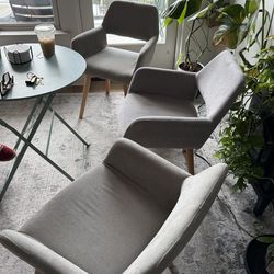 Desk Chair/Living Room Occasional Chairs (set of 3)