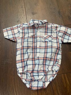 Boys button shirt size 6/9 months by mick Mack #13