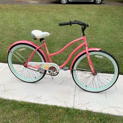 Pretty Pink Women’s Cranbrook Huffy 26in Beach Cruiser Bike