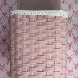 pink laundry basket 