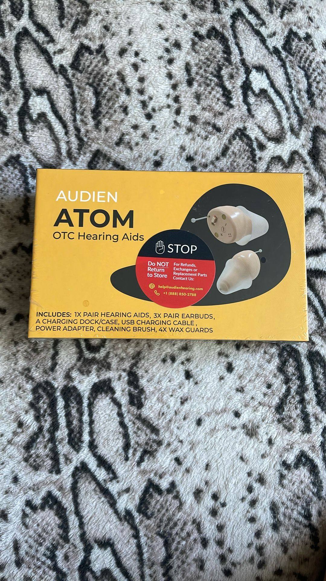 Atom OTC Hearing Aids Pair $45