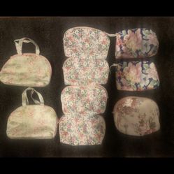 9 New Makeup Bags, Block Printed Large Toiletry Bag, Waterproof Wash Bag, Cosmetic etc All for 125.00  or 20 dollars each. Accepting best offers as we